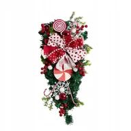 Ozdoby bożonarodzeniowe - WIANEK STROIK ŚWIĄTECZNY BOŻE NARODZENIE NA DRZWI DEKORACJE - miniaturka - grafika 1