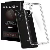 Etui i futerały do telefonów - Etui na telefon do Samsung Galaxy S21 FE case Spigen Ultra Hybrid Crystal Clear + Szkło - miniaturka - grafika 1