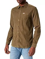 Koszule męskie - Wrangler Koszula męska, Zielony (bluszcz zielony), S - miniaturka - grafika 1