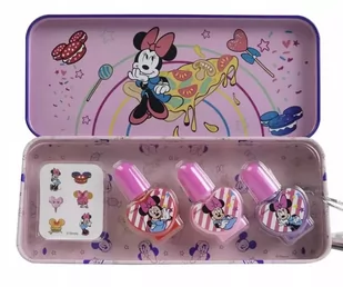 Markwins Zestaw lakierów met. etui Minnie Mouse - Markwins - Zabawki kreatywne - miniaturka - grafika 1