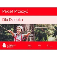 Kody i doładowania cyfrowe - Karta podarunkowa WYJĄTKOWY PREZENT Pakiet Przeżyć - Dla Dzieci - miniaturka - grafika 1