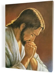 Chrystus w modlitwie - obraz na płótnie - Ikony i obrazy sakralne Chrystus w modlitwie - obraz na płótnie - Ikony i obrazy sakralne - miniaturka - grafika 1