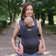 Nosidełka dla dzieci - Nosidełko Zaffiro - BabyFlow Roma: Anthracite-Regulowane - miniaturka - grafika 1
