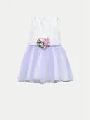 Sukienki i spódniczki dla dziewczynek - Abel & Lula Sukienka elegancka 5052 Fioletowy Regular Fit - miniaturka - grafika 1