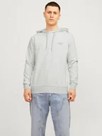 Bluzy męskie - Jack & Jones Bluza w kolorze jasnoszarym - miniaturka - grafika 1