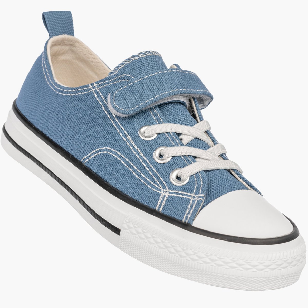 Trampki Dziecięce Buty Na Rzepy Tenisówki Materiałowe Casual Niebieskie APAWWA 37