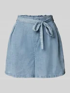 Spódnice - Spódnica jeansowa z tasiemką w talii model ‘BETH’ - miniaturka - grafika 1