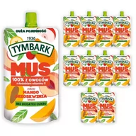 Koncentraty warzywne, przeciery - Tymbark Mus 100 % z owoców jabłko mango brzoskwinia banan 200 g x 10 sztuk - miniaturka - grafika 1