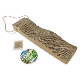 ARQUIVET Kartonowy drapak dla kota 46x12x5 cm z kocimiętką - Drapaki dla kotów - miniaturka - grafika 1