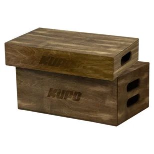 Zestaw skrzynek Apple Box Kupo KAB-048BST Brown Stained Apple Box Set - Akcesoria fotograficzne - miniaturka - grafika 1