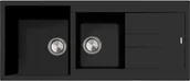 Zlewozmywaki - Zlew PLADOS ELEGANCE 116.20 CZARNY MAT (black mat 70) (AM1162070) - miniaturka - grafika 1