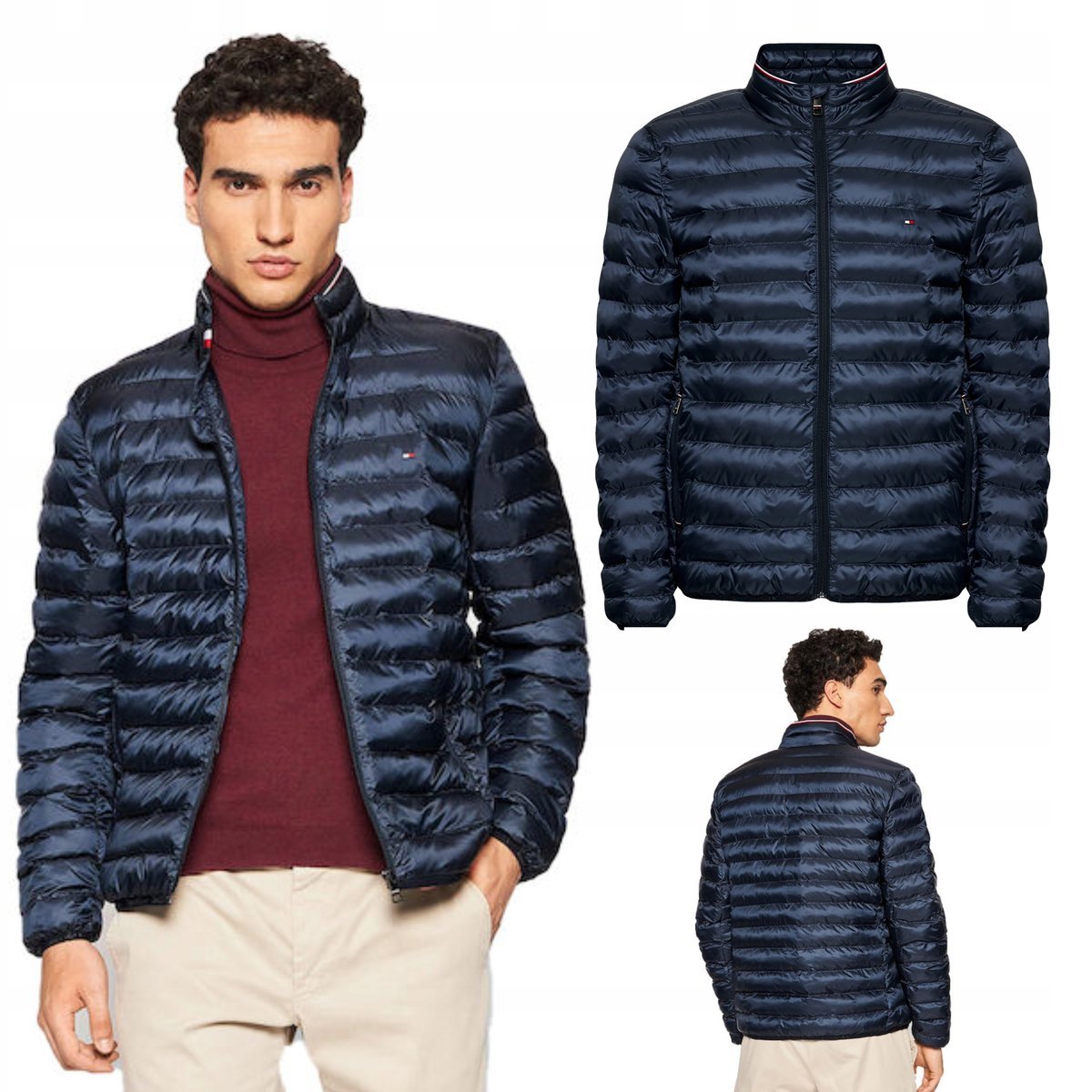 Tommy Hilfiger kurtka męska pikowana bez kaptura 19 Series rozmiar XXL