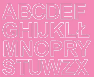 Litery samoprzylepne z połyskiem, różowe, 4 cm - Pasmanteria Litery samoprzylepne z połyskiem, różowe, 4 cm - Pasmanteria - miniaturka - grafika 1