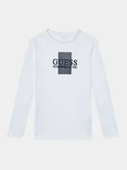 Bluzki damskie - Guess Bluzka L3BI10 I3Z14 Biały Regular Fit - miniaturka - grafika 1