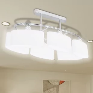 vidaXL Nowoczesna lampa sufitowa, elipsa żarówki 6xE14 - Lampy sufitowe - miniaturka - grafika 1