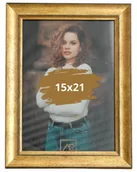 Ramki na zdjęcia - Stylowa drewniana ramka na zdjęcie w formacie 15x21 Sicilia Stare złoto - miniaturka - grafika 1