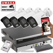 Zestawy do monitoringu - Monitoring całodobowy w kolorze Hikvision DS-2CD2027G2-L(2.8MM)(C) FullHD ColorVu Acusense IR40 - miniaturka - grafika 1