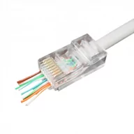 Kostki, złączki, wtyczki - Gembird Wtyk sieciowy 8P8C dla kabli sieciowych (drut) LC-PTU-01/50 - miniaturka - grafika 1