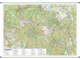 Karkonosze. Mapa ścienna 1:50 000 - Mapy i plansze edukacyjne - miniaturka - grafika 1