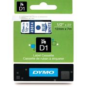 Etykiety do drukarek - Dymo Standardowa taśma D1 - 12mm x 7m - niebieski/biała - 45014 - miniaturka - grafika 1