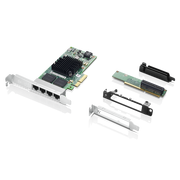Części i akcesoria do laptopów - 4-portowa karta rozszerzeń sieci Ethernet Lenovo Intel I350-T4 (4XC0R41416) - miniaturka - grafika 1
