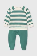 Komplety dla niemowląt - United Colors of Benetton dres niemowlęcy kolor zielony - miniaturka - grafika 1