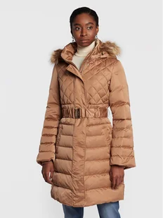 Guess Kurtka puchowa Lolie W2BL61 WEX52 Brązowy Regular Fit - Kurtki damskie - miniaturka - grafika 1