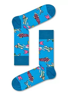 Happy Socks Fish & Whales Sock, Skarpety dla kobiet i mężczyzn, Niebieski-Pomarańczowy-Beżowy-Zielony-Rosa (36-40) - Skarpetki męskie - miniaturka - grafika 1