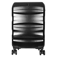 Walizki - Juventus Walizka Wózek cabin Rozmiar PC/ABS, Oficjalny produkt 133230, Czarny, 34x22x55 cm, Sztywna walizka do wózka z zamknięciem TSA, teleskopową rączką i 4 kołami obrotowymi - miniaturka - grafika 1