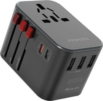 Promate TripMate-36W Multi-Port Wall Charger 36W EU / US / UK / AU