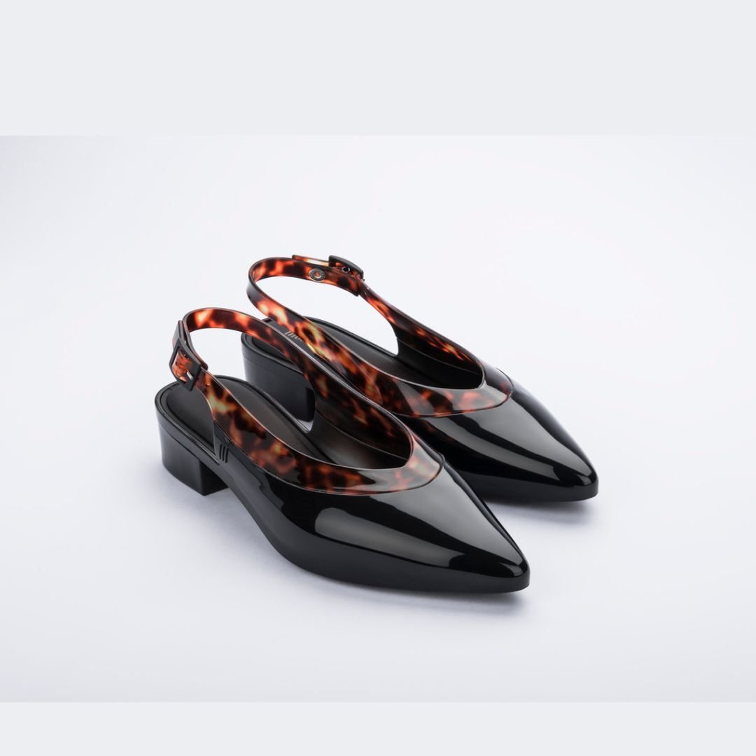 Melissa Cleo Heel Ad Black Tortoise Szpilki Damskie Czarne 40