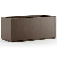 Donice - Doniczka Ethica brązowy plastik 80x36x36cm - miniaturka - grafika 1
