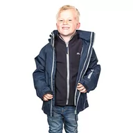 Kombinezony dla dzieci - Trespass Girls spódnica cliff Waterproof Windproof Polar 3 in 1 Jacket, niebieski, 7/8 UCJK3IM20002_NA17/8 - miniaturka - grafika 1