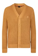 Swetry męskie - Merc of London Grayson sweter kardigan, jasnobrązowy, średni męski, Garbnik, M - miniaturka - grafika 1