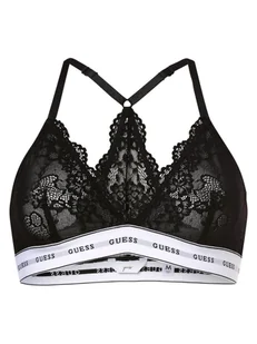 GUESS - Gorset damski, czarny - Biustonosze - miniaturka - grafika 1