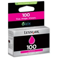 Tusze oryginalne - 14N0901E LEXMARK 100 WKŁAD ATRAMENTOWY MAGENTA - miniaturka - grafika 1