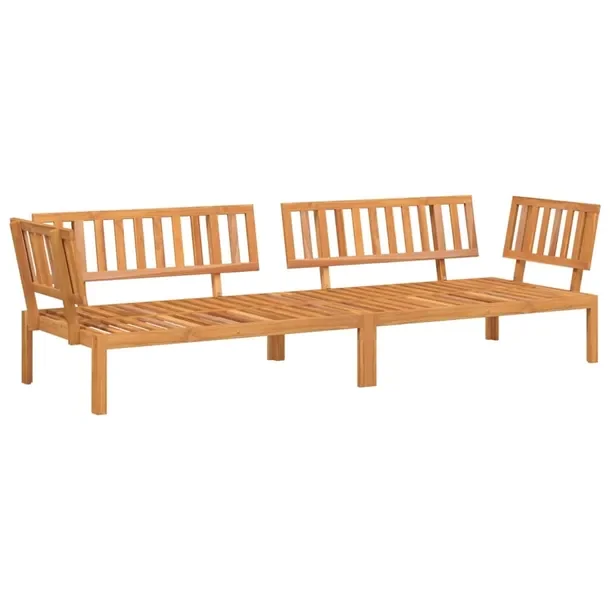 Zestaw sof narożnych z litego drewna akacjowego 133x92x69 cm