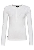 Koszulki i topy damskie - Superdry Studios Damska koszulka Henley, Optyczny, 42 - miniaturka - grafika 1