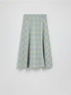 Spódnice - Reserved - Bawełniana spódnica w kratę - miętowy - miniaturka - grafika 1