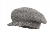 Czapki damskie - Kaszkiet damski REYNA Czarny/ecru pepitka - miniaturka - grafika 1