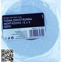 Grand TAŚMA DWUSTRONNA MONTAŻOWA 12mm/3m - Artykuły biurowe - miniaturka - grafika 2