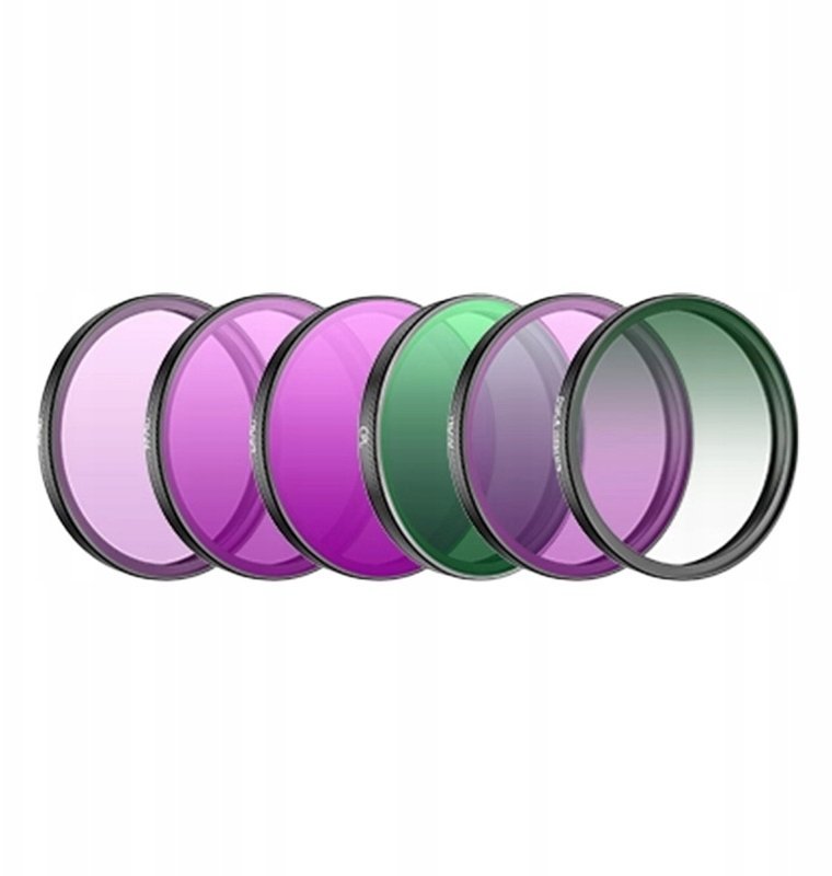 Filtr SunnyLife Zestaw filtrów do DJI Action 6 CPL/ND8/16/32/64/Black Mist 1/4