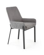 Krzesła - Krzesło tapicerowane K439 szare/ciemnoszare - miniaturka - grafika 1