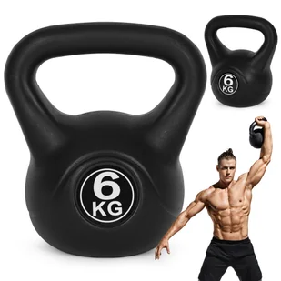 Homelux Kettlebell 6 kg czarny - Kettlebell - miniaturka - grafika 1