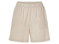 Spodenki damskie - esmara® Szorty damskie z lnem i bawełną (Beżowy, 40) - miniaturka - grafika 1