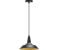 Lampy sufitowe - Aigostar - Żyrandol na lince 1xE27/60W/230V czarny - miniaturka - grafika 1