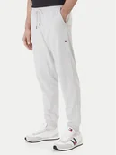 Spodnie sportowe męskie - Tommy Hilfiger Spodnie dresowe UM0UM03664 Szary Regular Fit - miniaturka - grafika 1