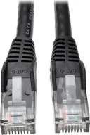 Kable komputerowe i do monitorów - Eaton Kabel Ethernet Cat6 Gigabit Snagless Molded UTP serii Tripp Lite RJ45 M/M, PoE, czarny 3,05 m - miniaturka - grafika 1
