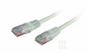 Kabel sieciowy EmiterNet UTP, kategoria 5E PVC, długość 0,5m, kolor szary - Kable miedziane - miniaturka - grafika 1