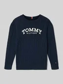 Swetry dla chłopców - Sweter o kroju regular fit z czystej bawełny - miniaturka - grafika 1